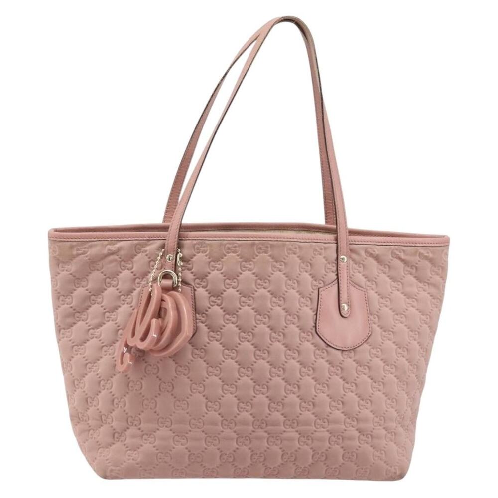 Gucci GG Canvas Tote Bag Nylon Pink